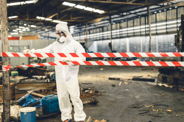 Professional Biohazard technician working in Fairview, TX
